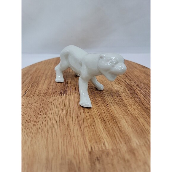 Ceramic White Jaguar Panther Figurine 2.25"×4.5 - Picture 1 of 7